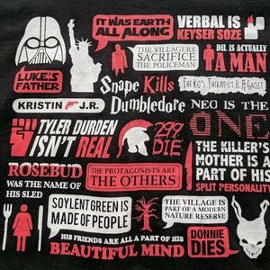 Threadless Vintage 2008 "SPOILT" Graphic BLACK T